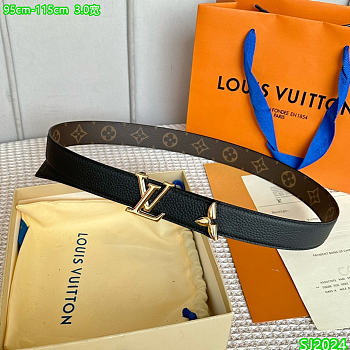 Louis Vuitton LV Belt Gold/Silver 3.0 cm