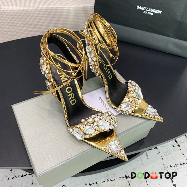 Tom Ford Gold High Heel 10.5 cm - 1