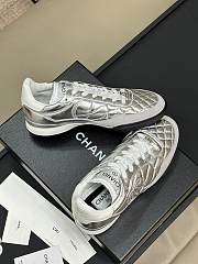 Chanel Low-Top Sneakers Silver - 6