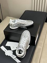 Chanel Low-Top Sneakers Silver - 5