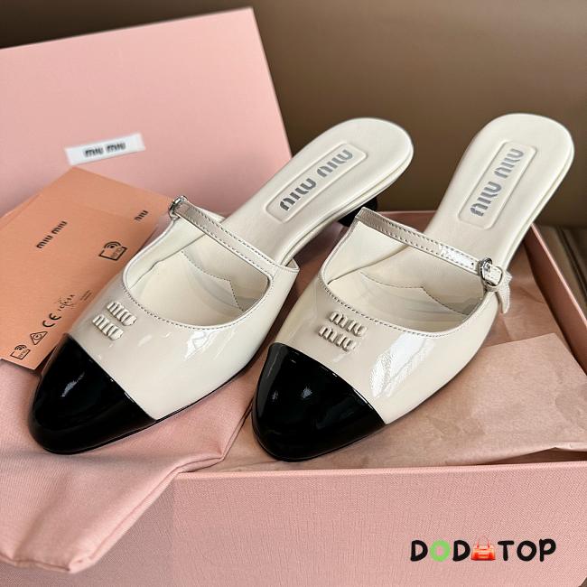 Miu Miu White Slippers - 1