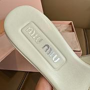 Miu Miu White Slippers - 5