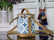 Louis Vuitton Nano Noé Bucket Bag M83620 Blue Size 13 x 16 x 10 cm - 2