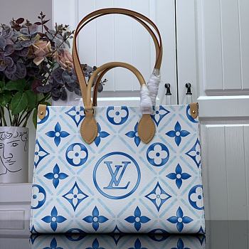 Louis Vuitton OnTheGo Medium M11262 Blue Size 35 x 27 x 14 cm