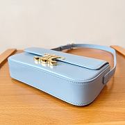 Celine Triomphe Underarm Bag Light Blue Size 20 x 11 x 4 cm - 5