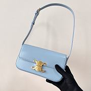 Celine Triomphe Underarm Bag Light Blue Size 20 x 11 x 4 cm - 4