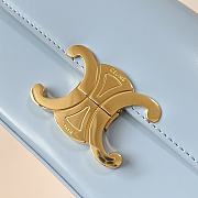 Celine Triomphe Underarm Bag Light Blue Size 20 x 11 x 4 cm - 3