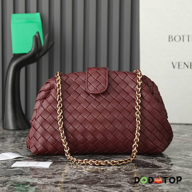 Bottega Veneta Lauren 1980 Teen Clutch Red Size 31.5 x 16.5 x 11 cm - 1