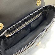 Gucci GG Marmont Small Shoulder Bag Black Patent Size 26 x 15 x 7 cm - 6