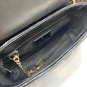 Gucci GG Marmont Mini Shoulder Bag Black Patent Size 10 x 16.5 x 4.5 cm - 5