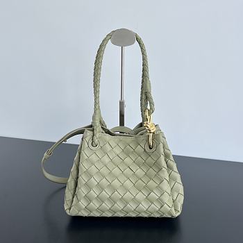 Bottega Veneta Andiamo Paravhute Handbag Green Size 21 x 17 x 16.5 cm