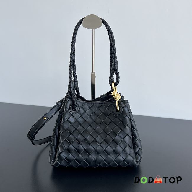 Bottega Veneta Andiamo Paravhute Handbag Black Size 21 x 17 x 16.5 cm - 1