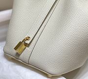 Hermes Picotin Togo Cowhide Gold Hardware White Size 22 cm - 5