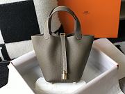 Hermes Picotin Togo Cowhide Gold Hardware Grey Size 22 cm - 1