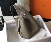 Hermes Picotin Togo Cowhide Gold Hardware Grey Size 22 cm - 4