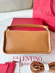 Valentino Vlogo 1960 Medium Lambskin Handbag Brown Size 26 x 13 x 9 cm - 5