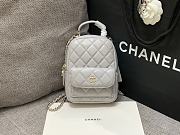 Chanel Mini Sheepskin Small Backpack Grey Size 18 × 13 × 9 cm - 2