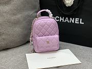 Chanel Mini Sheepskin Small Backpack Pink Size 18 × 13 × 9 cm - 2