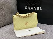 Chanel Woc Lambskin Gold Hardware Yellow Size 19 cm - 4