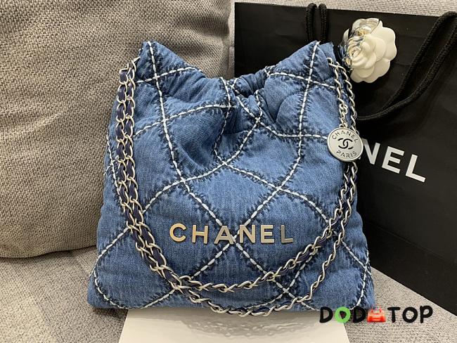 Chanel Denim Shopping Bag Size 35 cm - 1