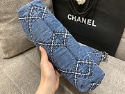 Chanel Denim Shopping Bag Size 35 cm - 4