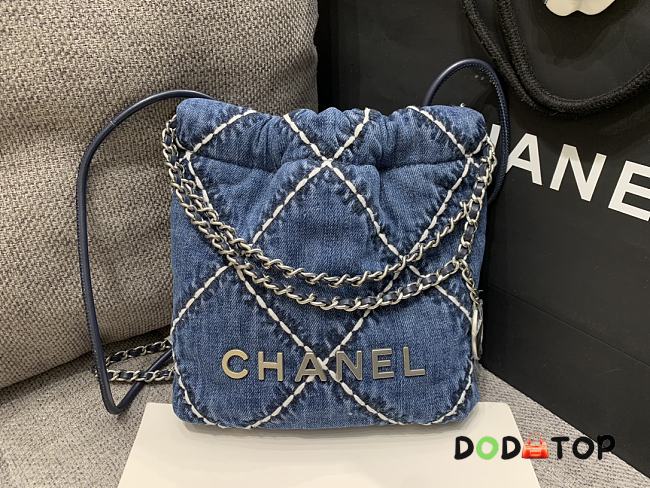 Chanel Denim Shopping Bag Size 20 cm - 1