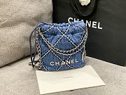 Chanel Denim Shopping Bag Size 20 cm - 4