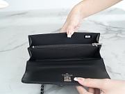 Chanel CC Woc 19 Black Lambskin Silver Hardware Size 11 x 18.5 x 6 cm - 5