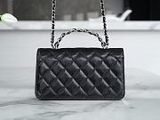 Chanel CC Woc 19 Black Lambskin Silver Hardware Size 11 x 18.5 x 6 cm - 2