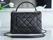 Chanel Trendy Lambskin Black Gold Hardware Size 25 cm - 5