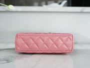 Chanel Kelly Handle Bag Coral Pink Large Size 13 × 19 × 7 cm - 3