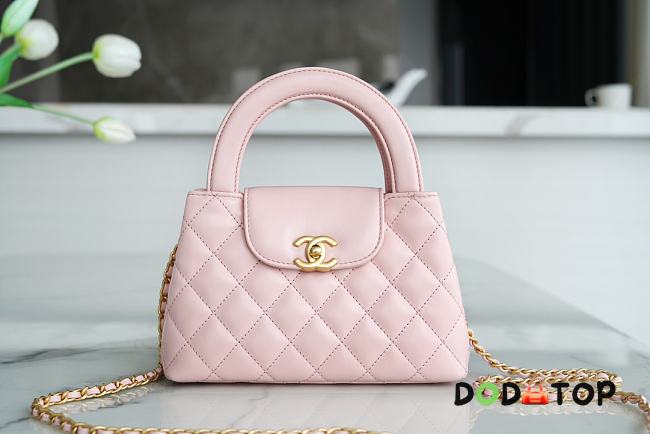 Chanel Kelly Handle Bag Light Pink Large Size 13 × 19 × 7 cm - 1