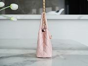 Chanel Kelly Handle Bag Light Pink Large Size 13 × 19 × 7 cm - 5