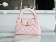 Chanel Kelly Handle Bag Light Pink Large Size 13 × 19 × 7 cm - 3