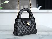 Chanel Kelly Handle Bag Black Large Size 13 × 19 × 7 cm - 4