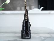 Chanel Kelly Handle Bag Black Large Size 13 × 19 × 7 cm - 5