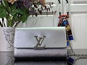 Louis Vuitton Pochette Louise Chain Bag M23756 Silver Size 22 x 14 x 5 cm - 1