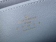 Louis Vuitton Zippy Wallet M82958 Light Blue Size 19.5 x 10.5 x 2.5 cm - 3