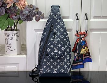 Louis Vuitton Duo Slingbag M24751 Dark Blue Size 20 x 42 x 6 cm