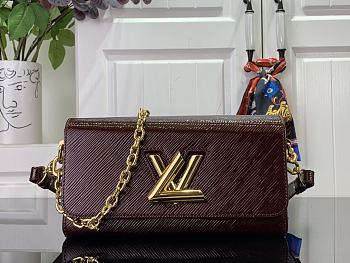 Louis Vuitton Twist West Handbag M24549 Red Size 23.5 x 12 x 7 cm