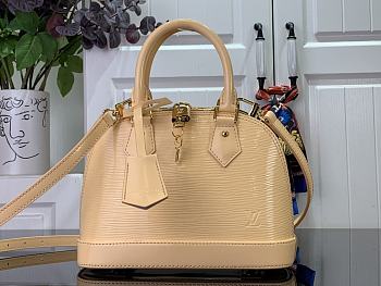 Louis Vuitton BB Alma Shell Bag M24597 Apricot Size 23.5 x 17.5 x 11.5 cm