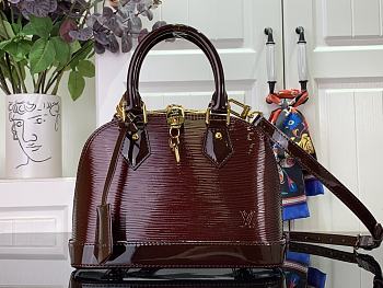 Louis Vuitton BB Alma Shell Bag M24597 Red Size 23.5 x 17.5 x 11.5 cm