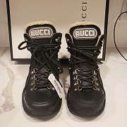 Gucci Black Leather Flashtrek Ankle Boots - 2