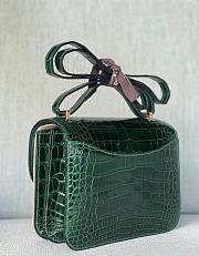 Hermes Constance Green Crocodile Leather Size 18 cm - 4