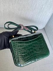 Hermes Constance Green Crocodile Leather Size 18 cm - 2