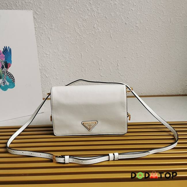 Prada Shoulder Bag 1BD082 White Size 23 x 15 x 8.5 cm - 1