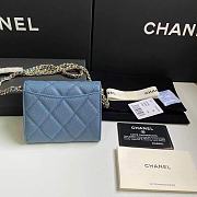 Chanel Wallet Chain Bag Blue Size 8.5 x 12.5 x 2.5 cm - 5