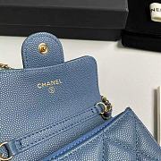 Chanel Wallet Chain Bag Blue Size 8.5 x 12.5 x 2.5 cm - 3