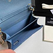 Chanel Wallet Chain Bag Blue Size 8.5 x 12.5 x 2.5 cm - 2