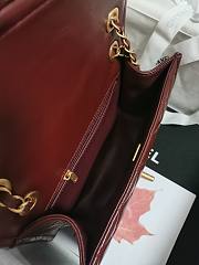 Chanel Flap Bag Lambskin Red Size 22.5 x 7 x 14.5 cm - 3